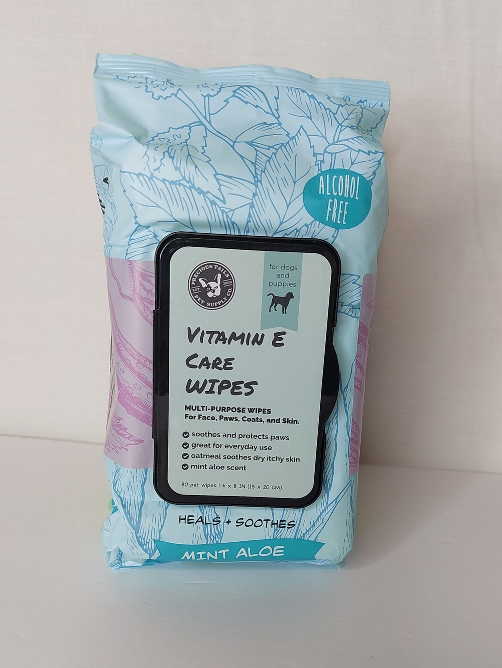 3 Pk Pet Wipes Vitamin E Care Wipes - Mint Aloe, Cucumber Aloe & Fragrance Free